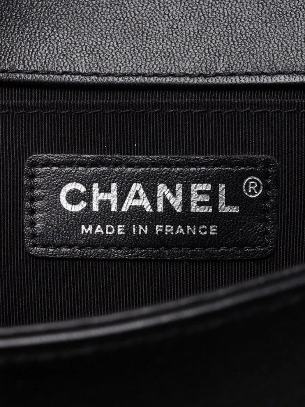 Chanel Black/Silver Lambskin Leather and Iridescent PVC Chevron Quilted Small... - Picture 7 of 10